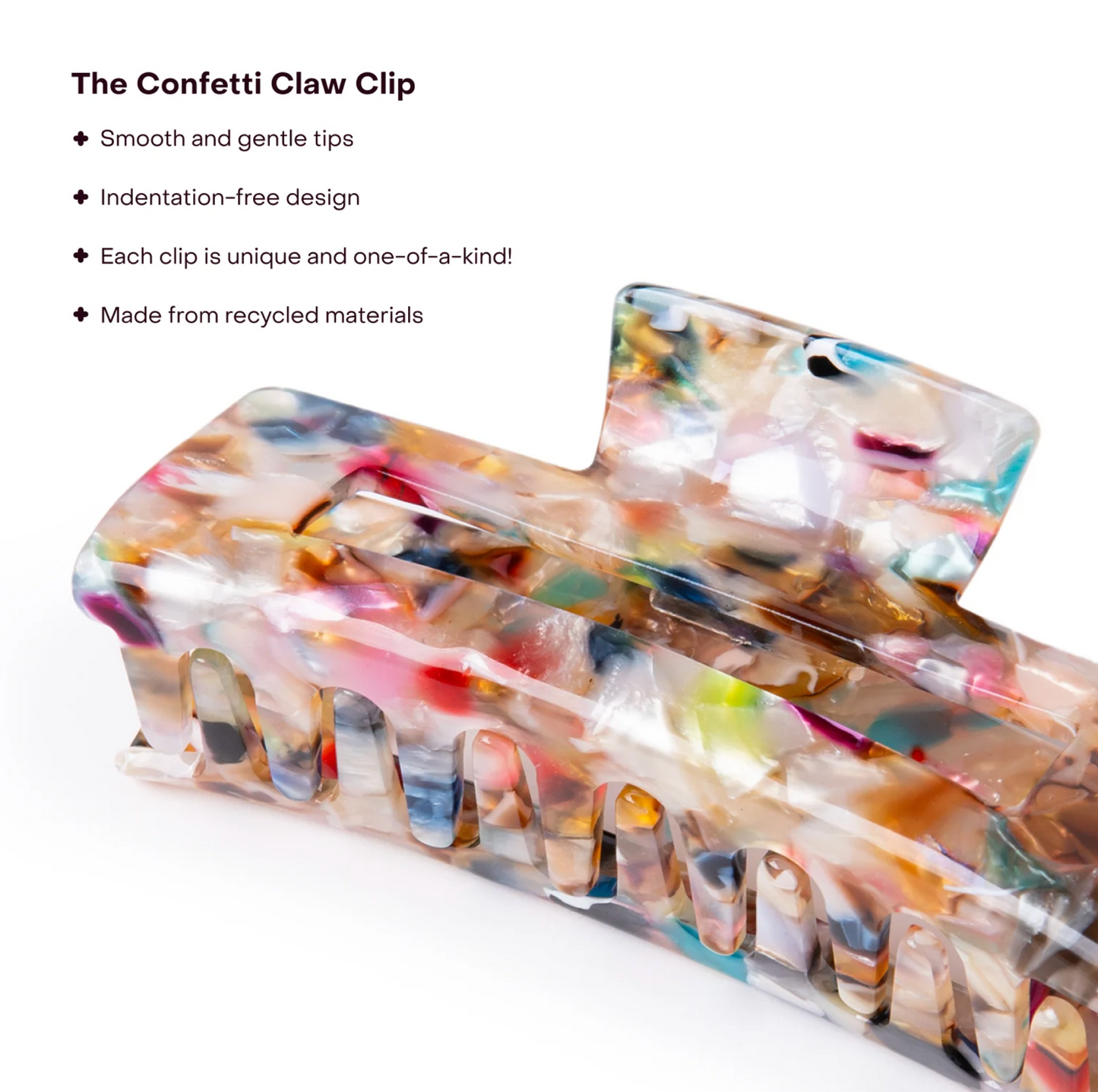 Large Confetti Claw Clip