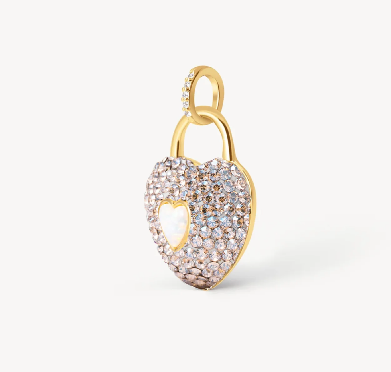 Champagne Sparkle Heart Necklace - Hillberg & Berk™