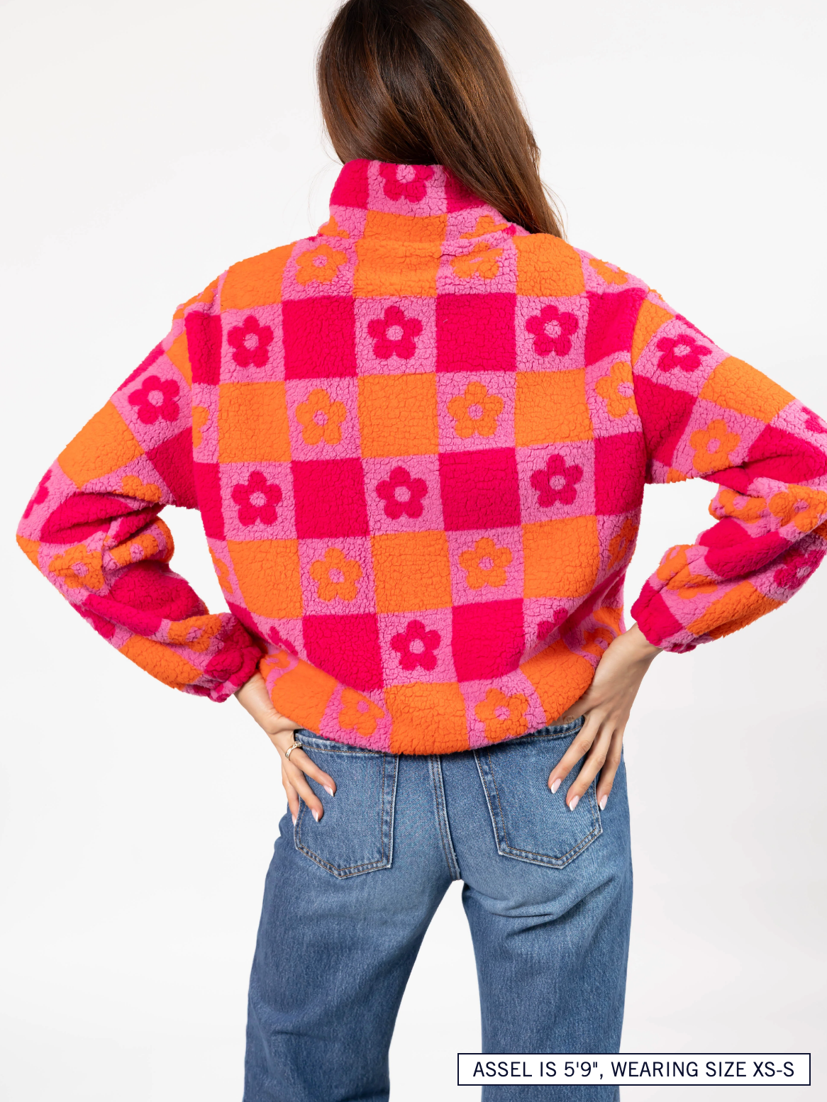 Teddy Floral Jacket ~ Pink/Orange