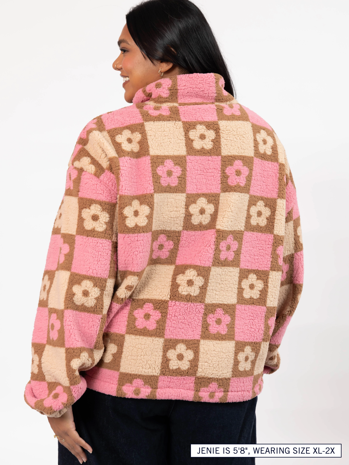 Teddy Floral Jacket ~ Light Pink/Oatmeal