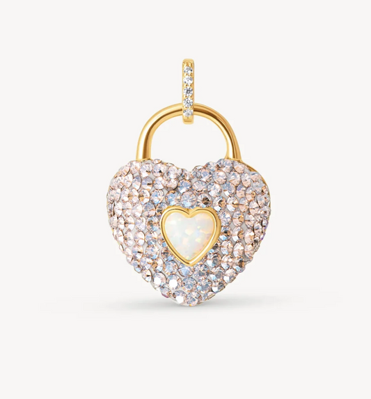 Champagne Sparkle Heart Charm Only ~ Hillberg & Berk