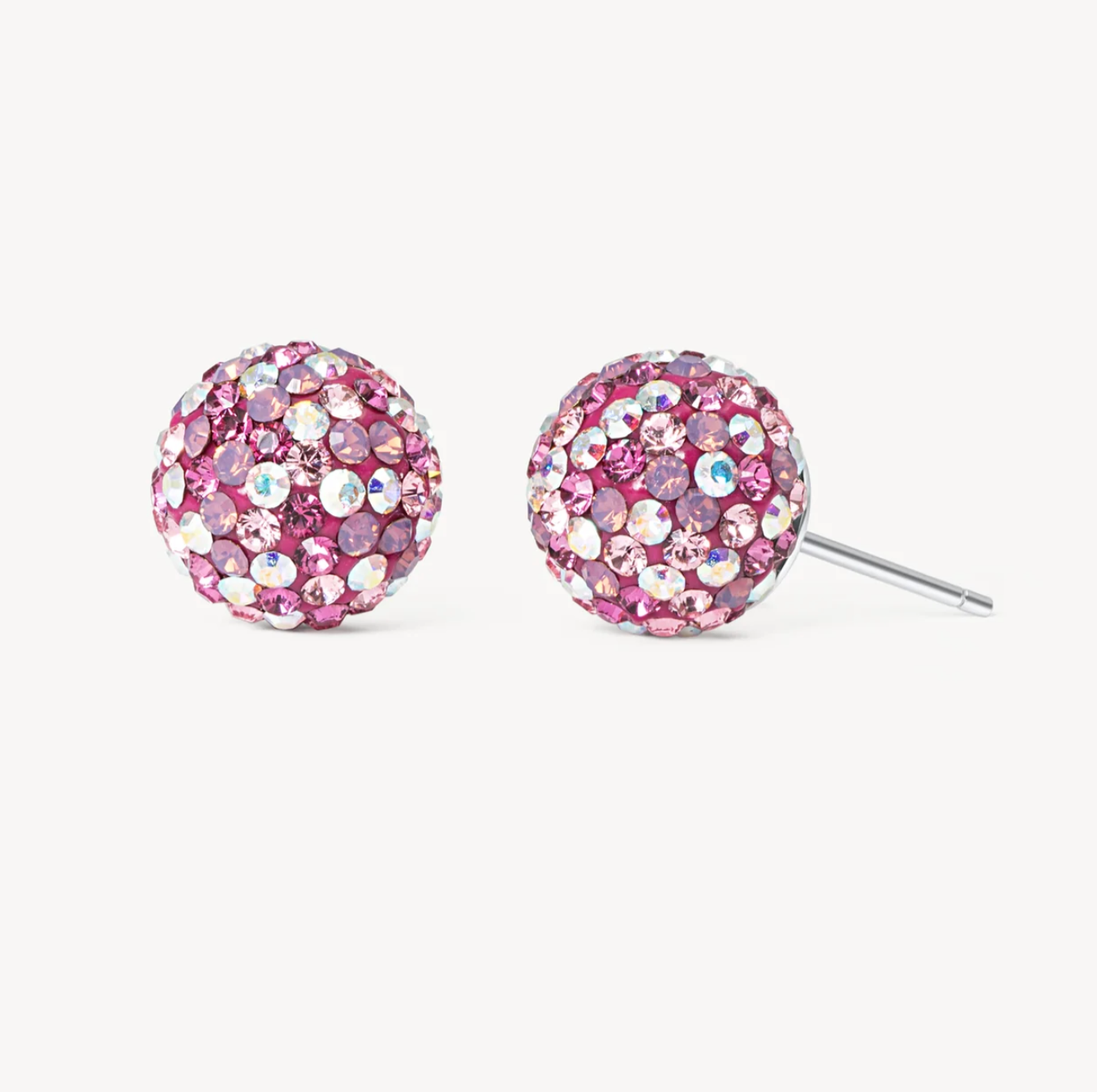 Raspberry Disco Sparkle Ball™ Stud Earrings