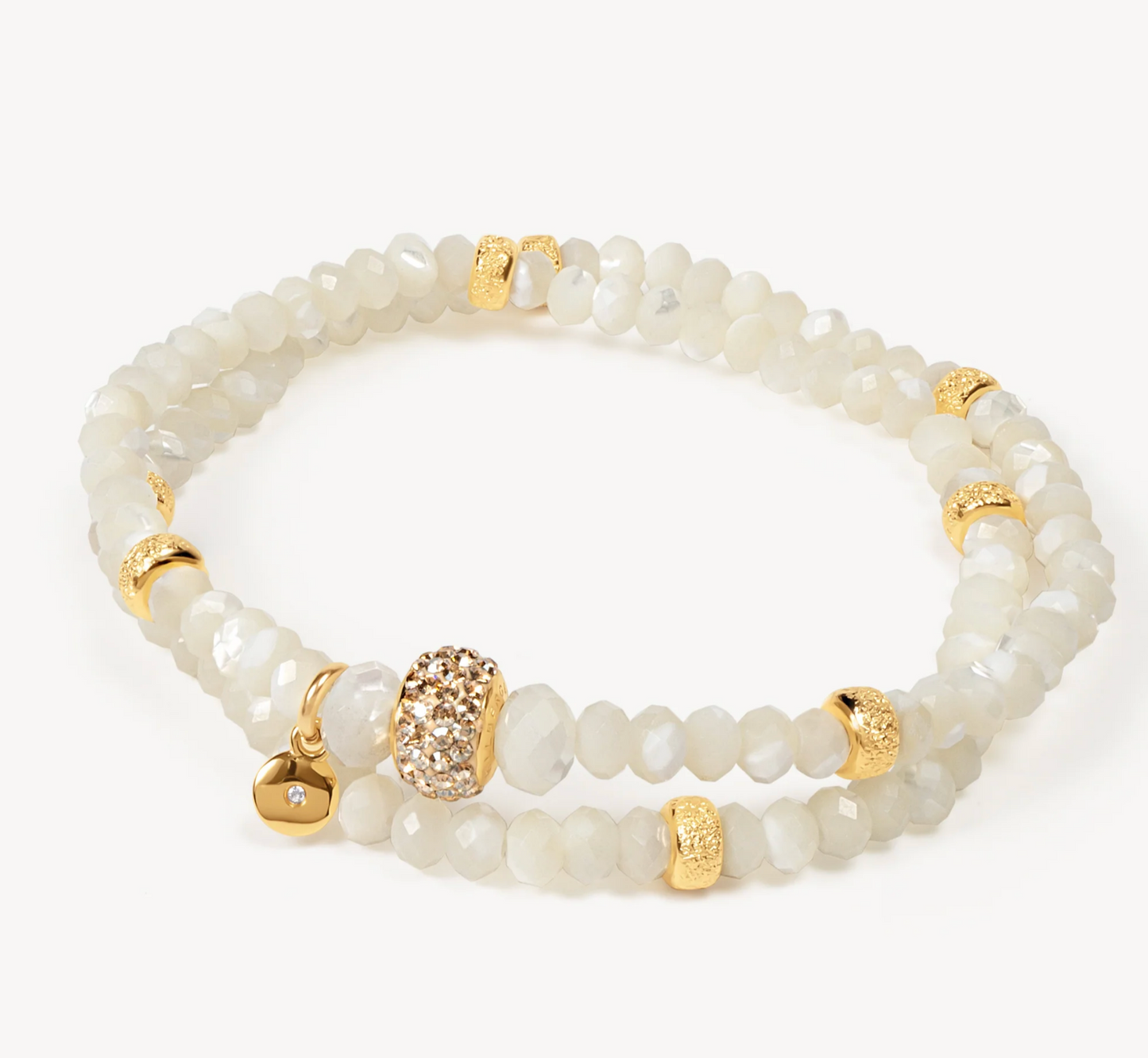 Soft Gold Sparkle™ Double Wrap Bracelet