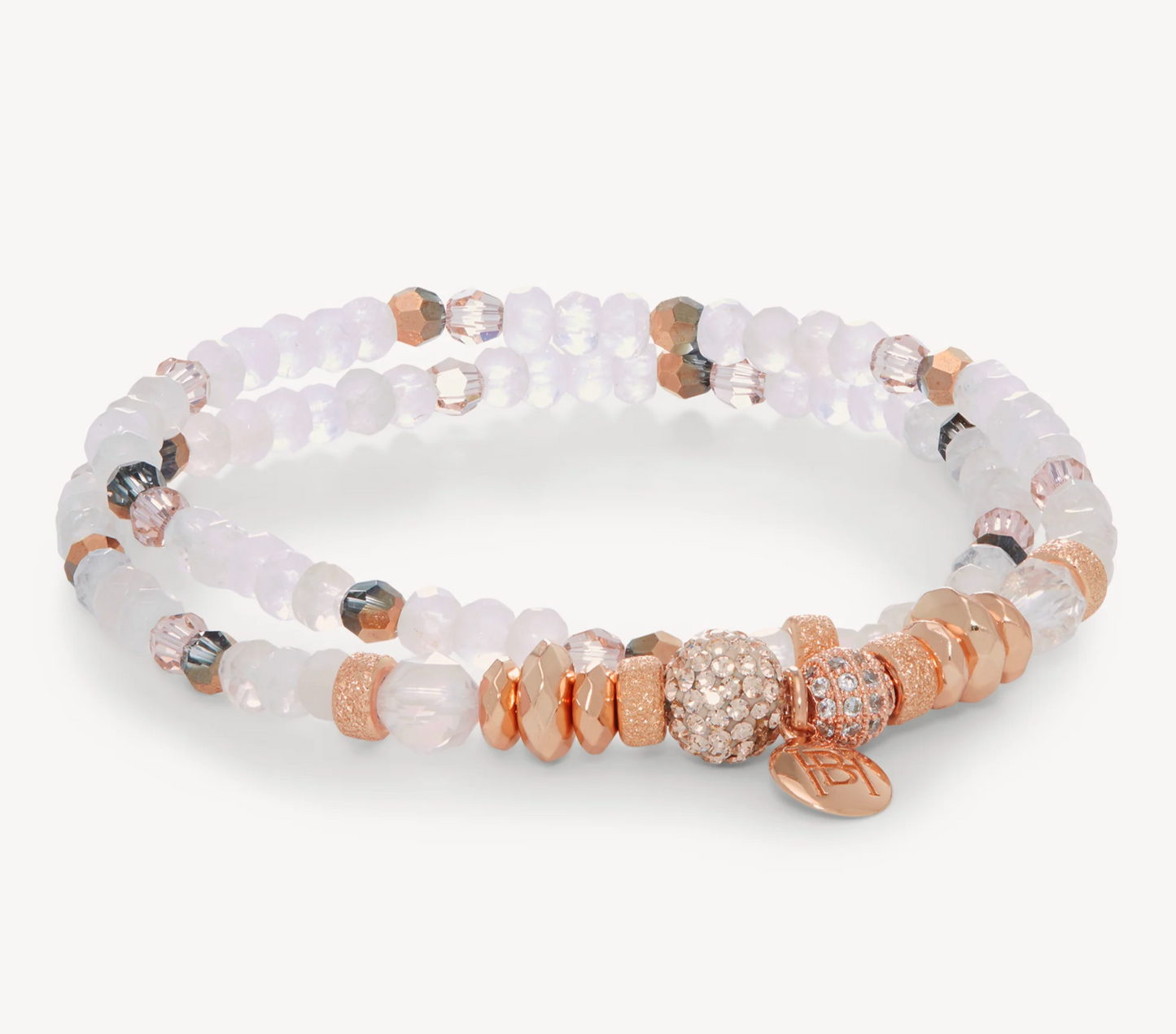 Rose Gold Sparkle™ Double Wrap Bracelet