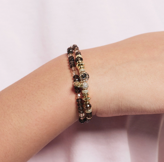 Leopard Sparkle™ Double Wrap Bracelet