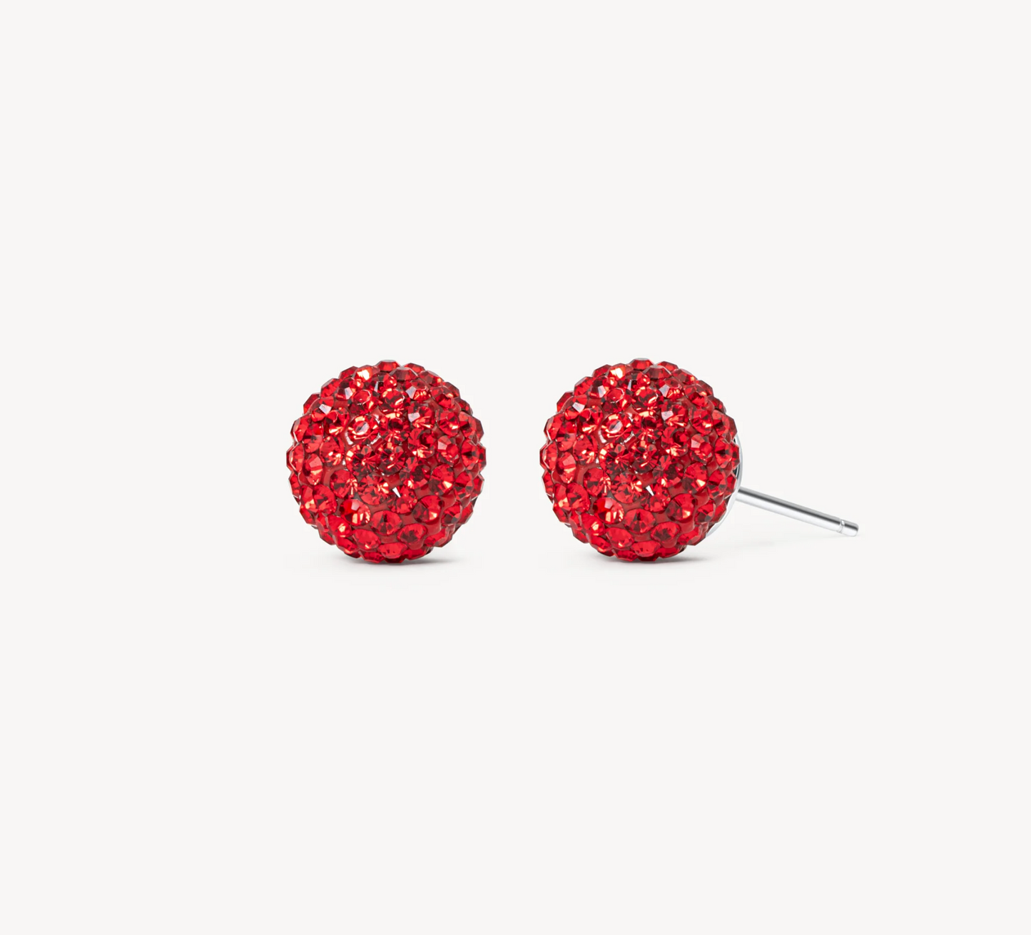 Red Velvet Sparkle Ball™ Stud Earrings