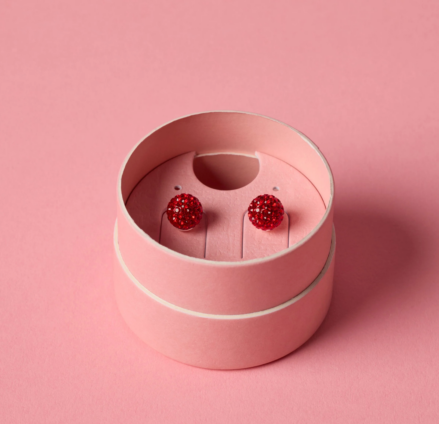 Red Velvet Sparkle Ball™ Stud Earrings