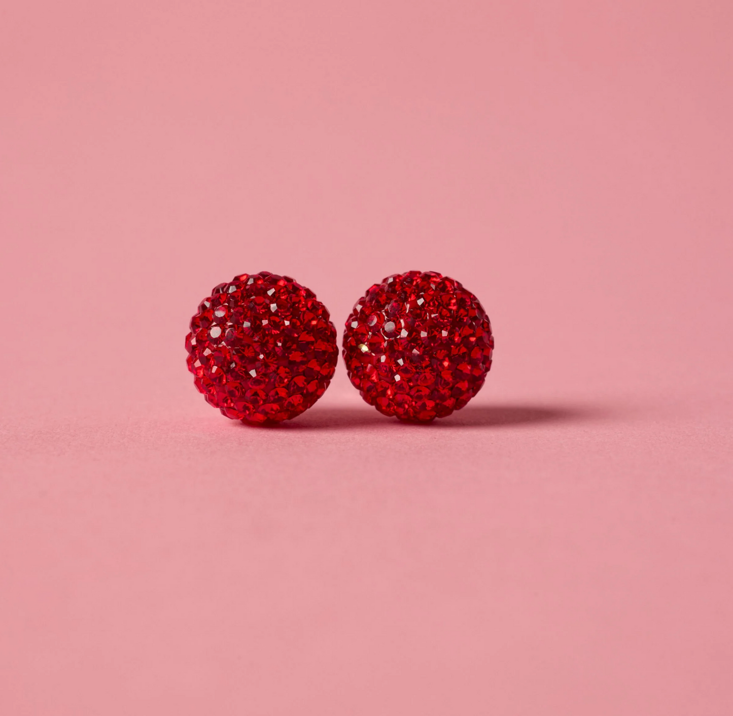 Red Velvet Sparkle Ball™ Stud Earrings