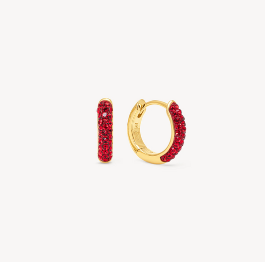 Red Velvet Always On Sparkle Hoops - H&B