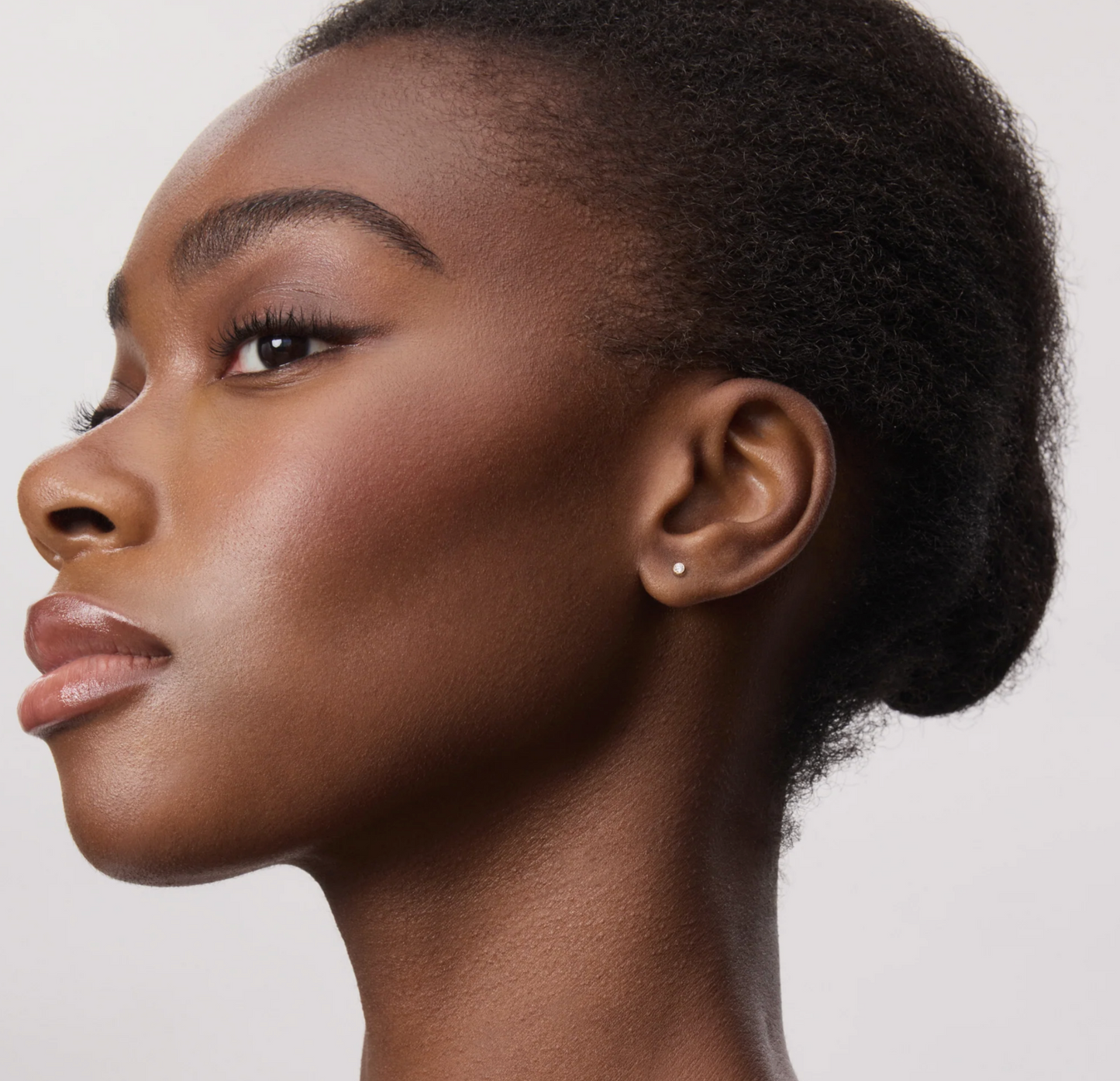 Lab Diamond Mini Bezel Stud - H&B