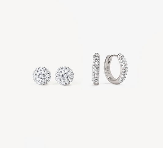 White 6mm & Always On Hoop Set