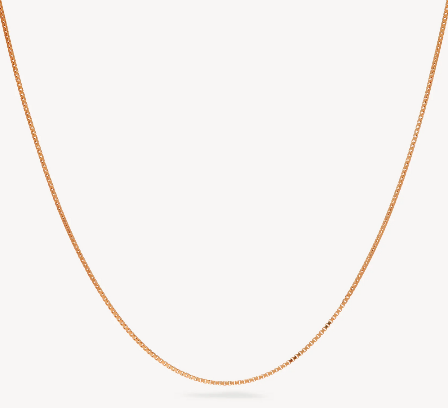 Rose Gold Box Chain ~ Hillberg & Berk