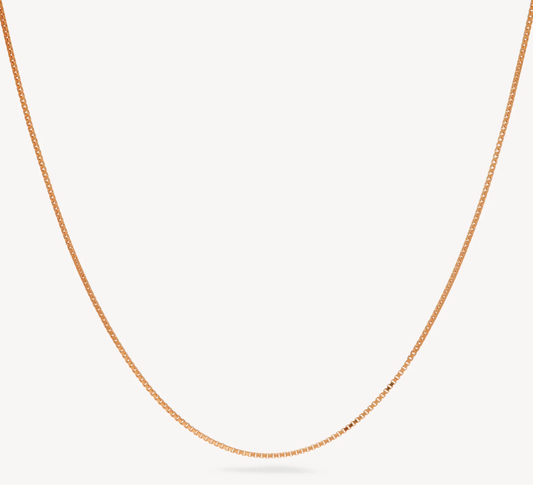 Rose Gold Box Chain ~ Hillberg & Berk