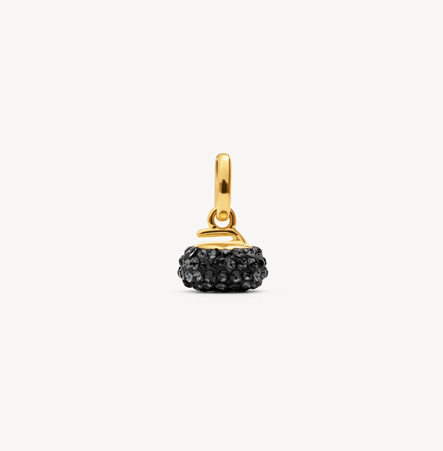Curling Rock Charm ~ Gold ~ Hillberg & Berk