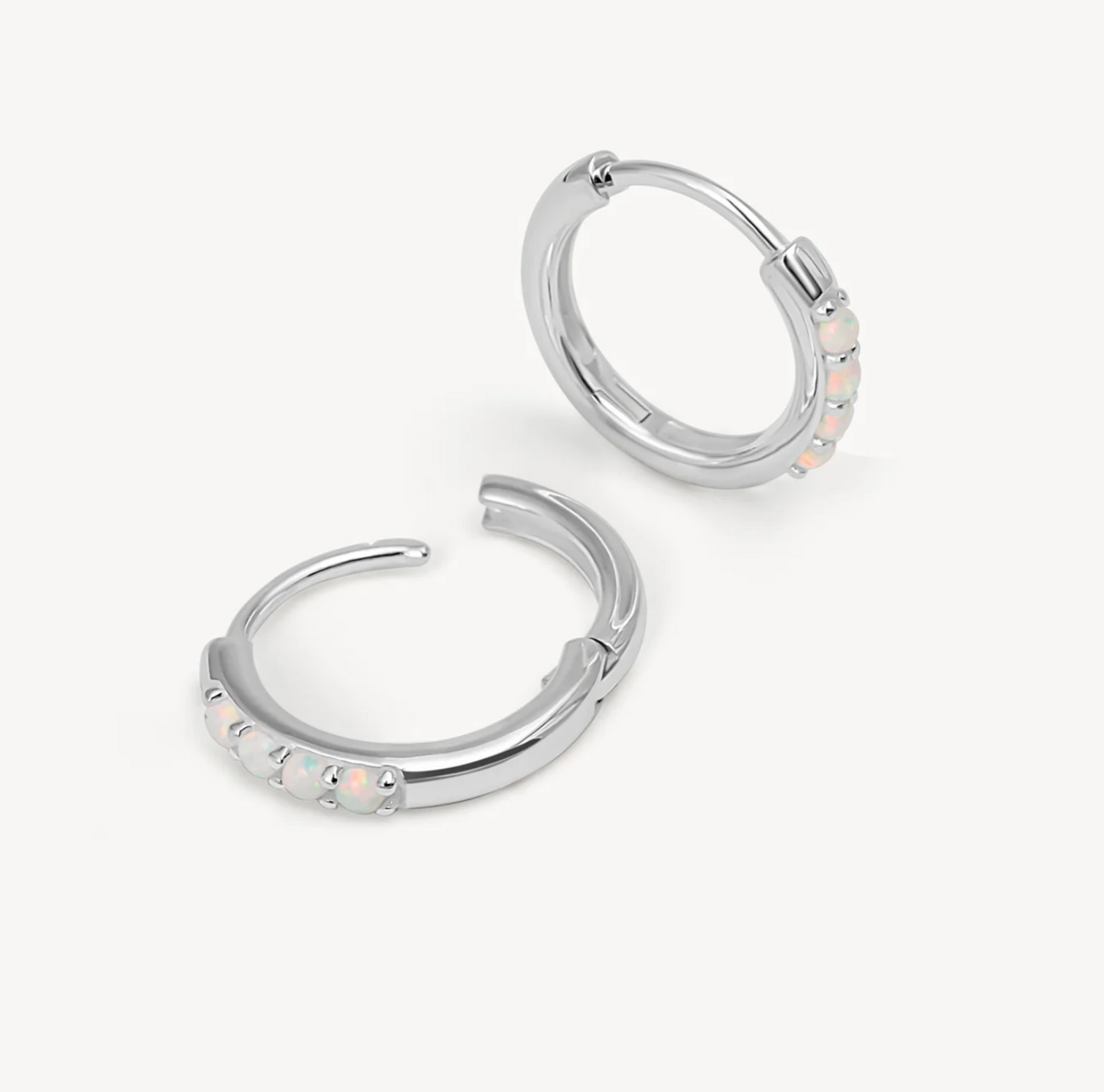 Small Opal Hoop