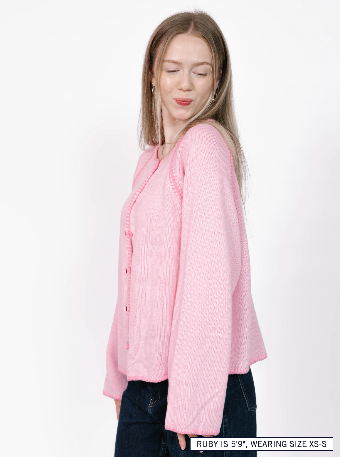 Rhea Cardigan ~ Pink Combo