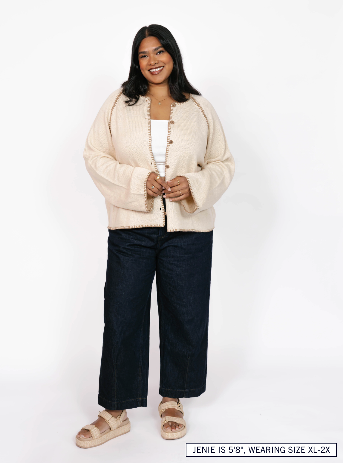 Rhea Cardigan ~ Oatmeal Combo