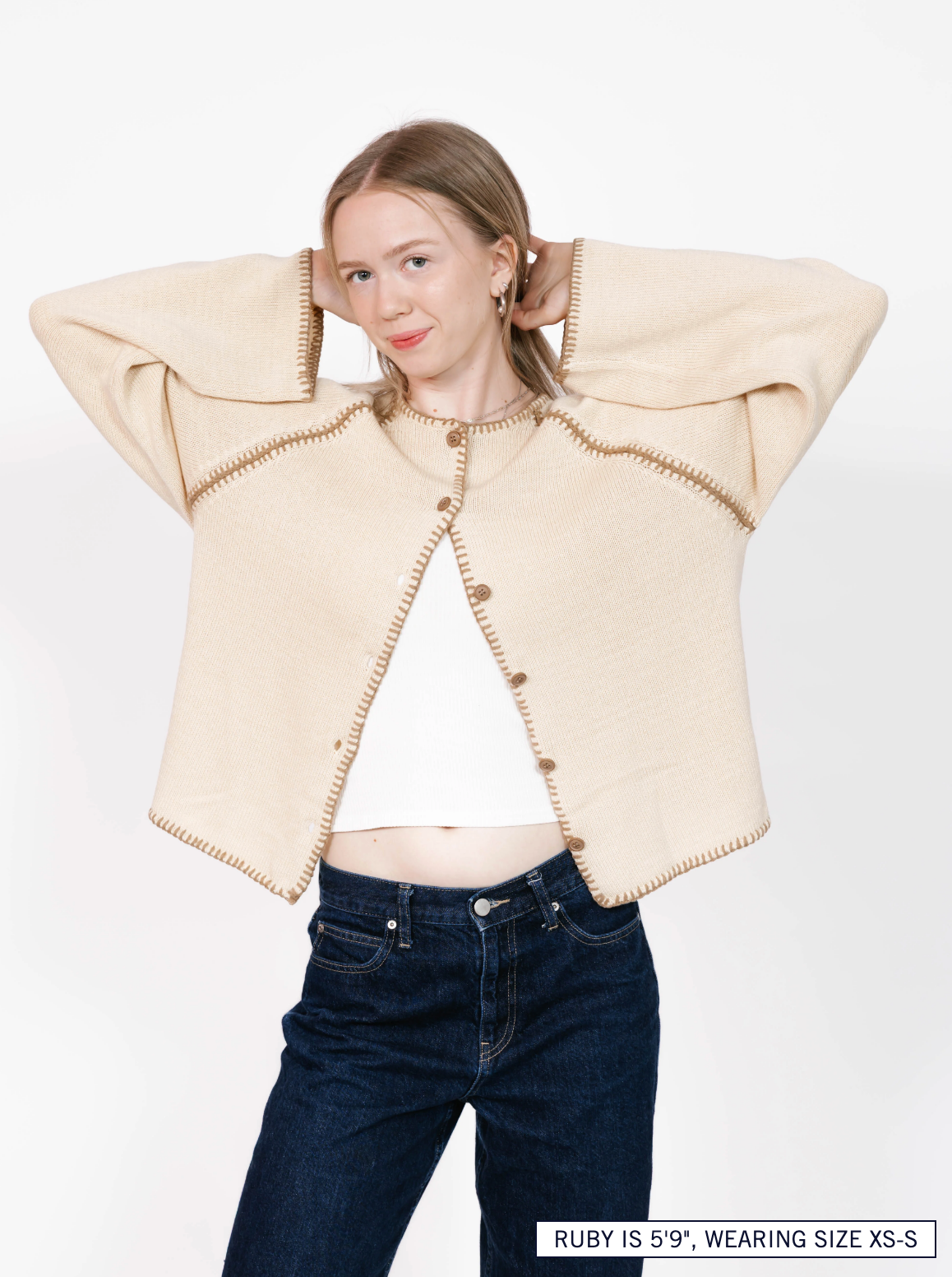 Rhea Cardigan ~ Oatmeal Combo