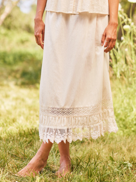 Savannah Half Slip ~ Ecru