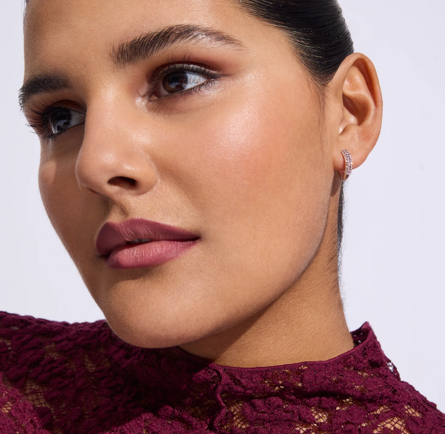 Rosé™ Always On Sparkle Hoops