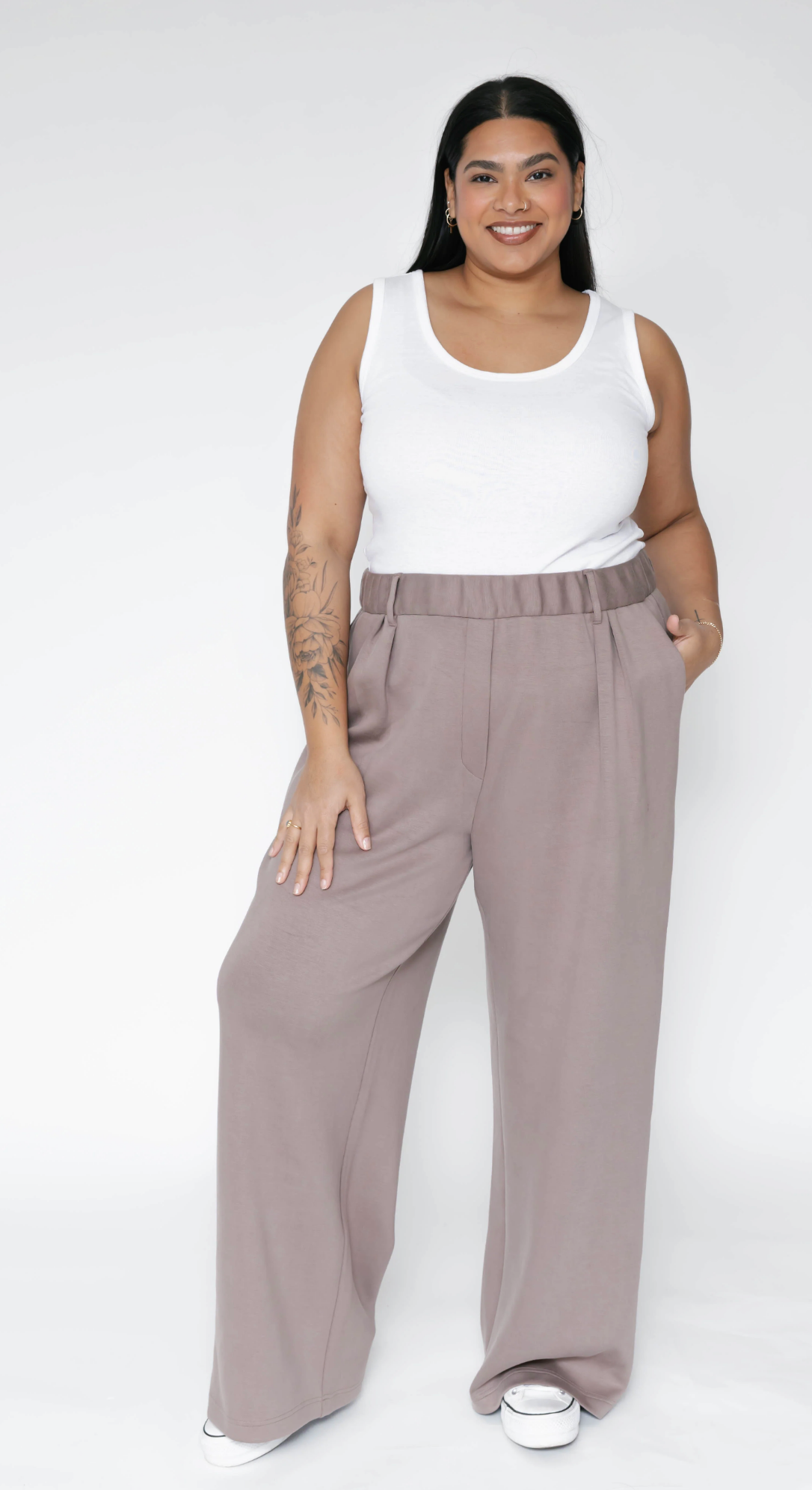 Halle Microscuba Pant ~ Taupe