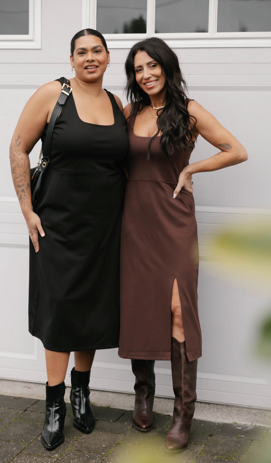 Microscuba Midi Dress ~ Black