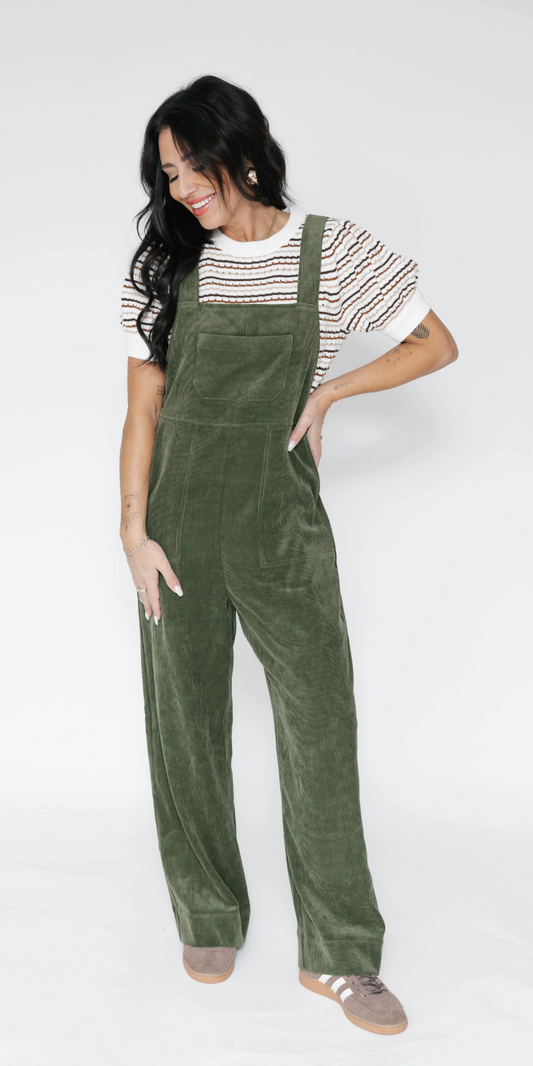 Stevie Cord Overall ~ Hunter Green