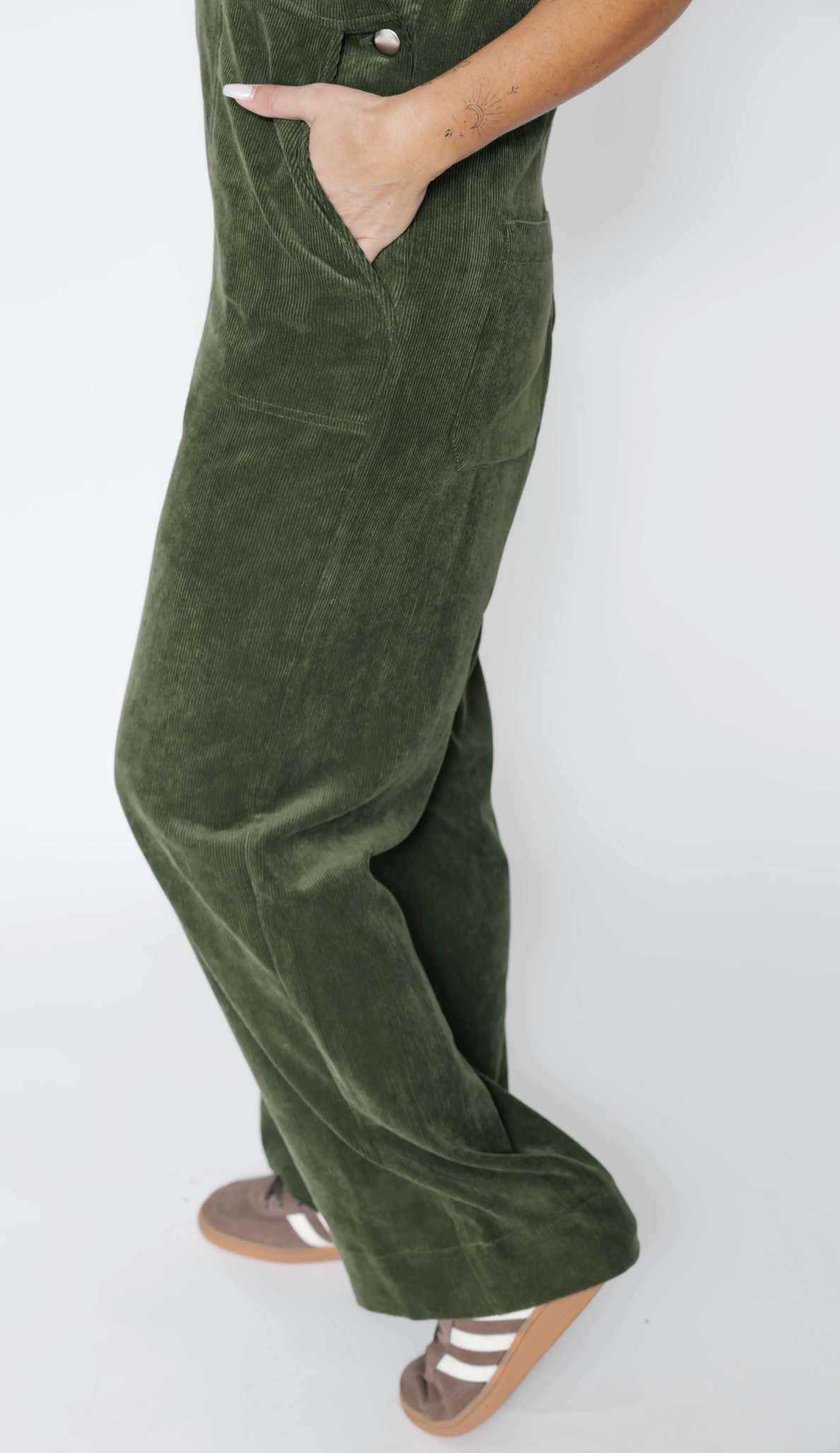 Stevie Cord Overall ~ Hunter Green