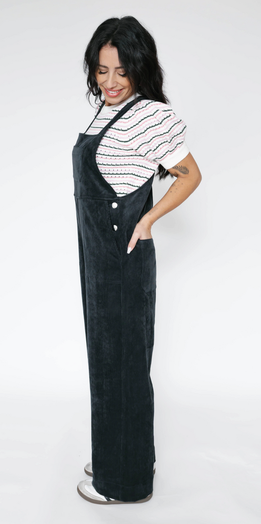 Stevie Cord Overall ~ Jet Black