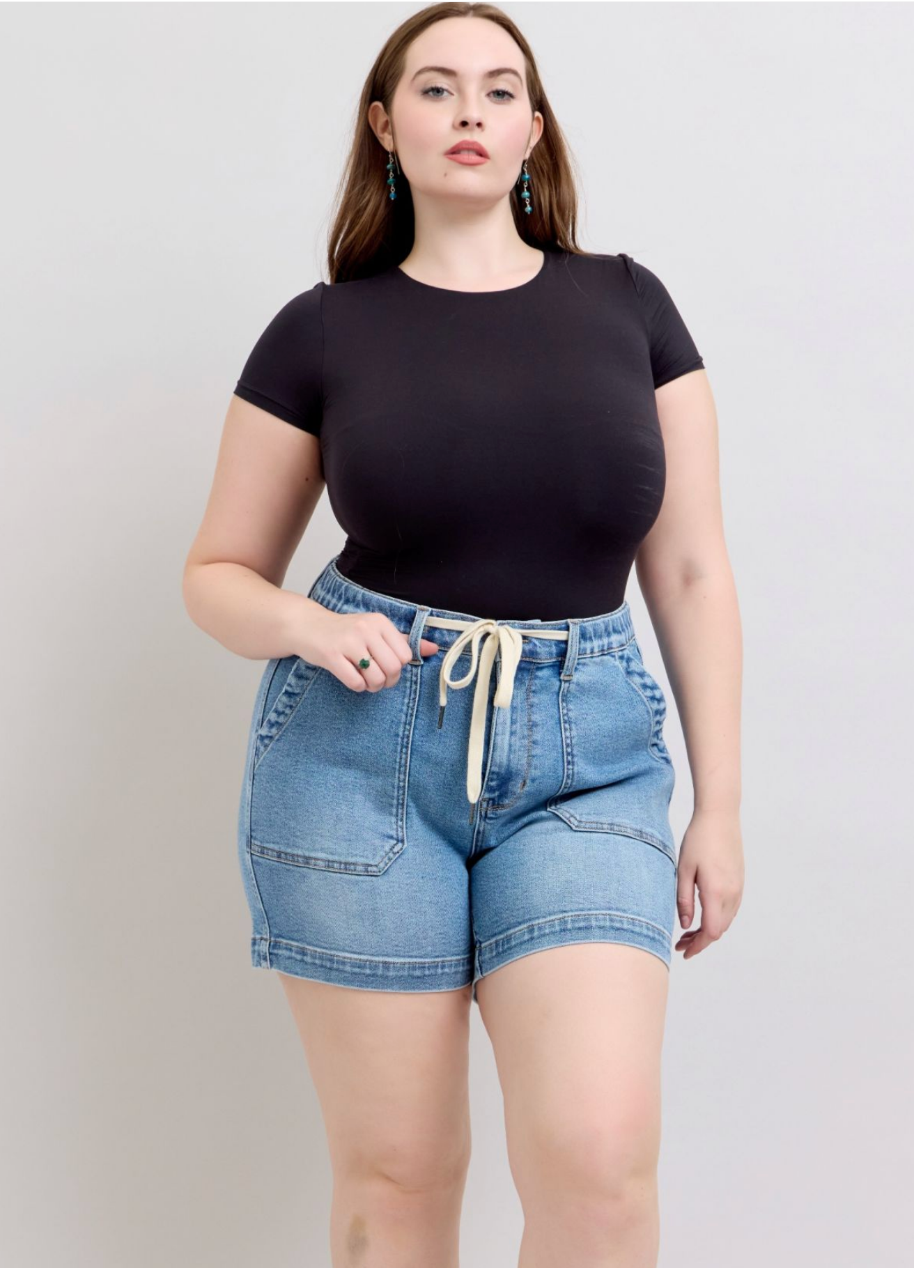 Vintage Wash Jogger Shorts { Reg & Curve }