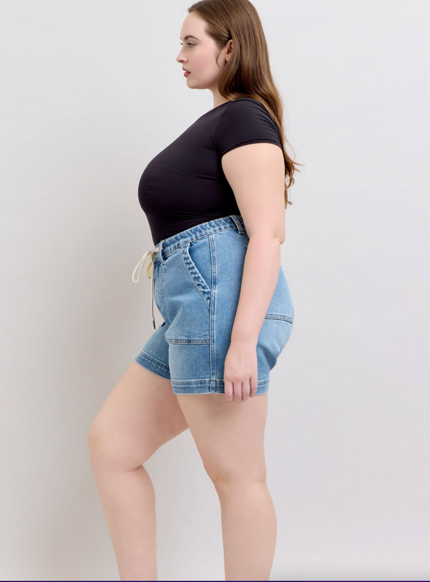 Vintage Wash Jogger Shorts { Reg & Curve }