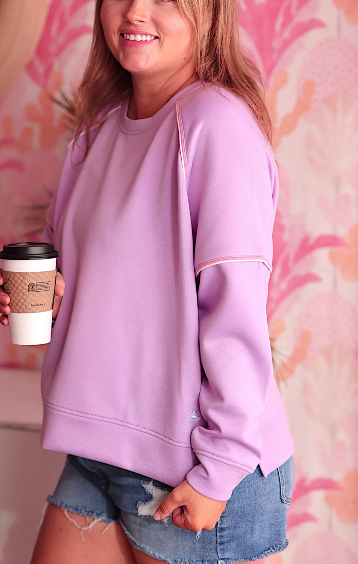 Do Your Best Pullover ~ Lilac