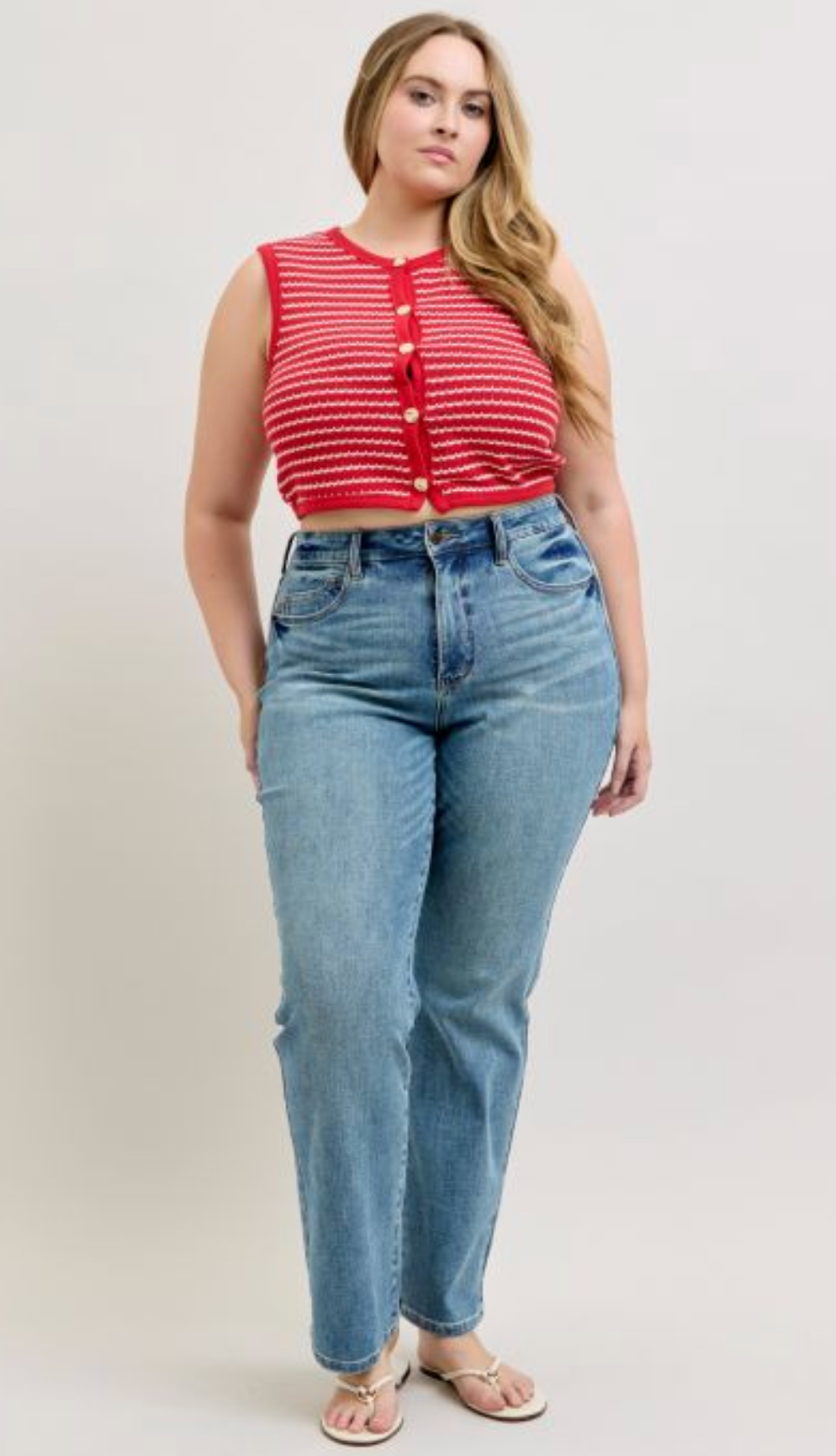 Sarah Slim-Straight Leg Jean { Reg & Curve }