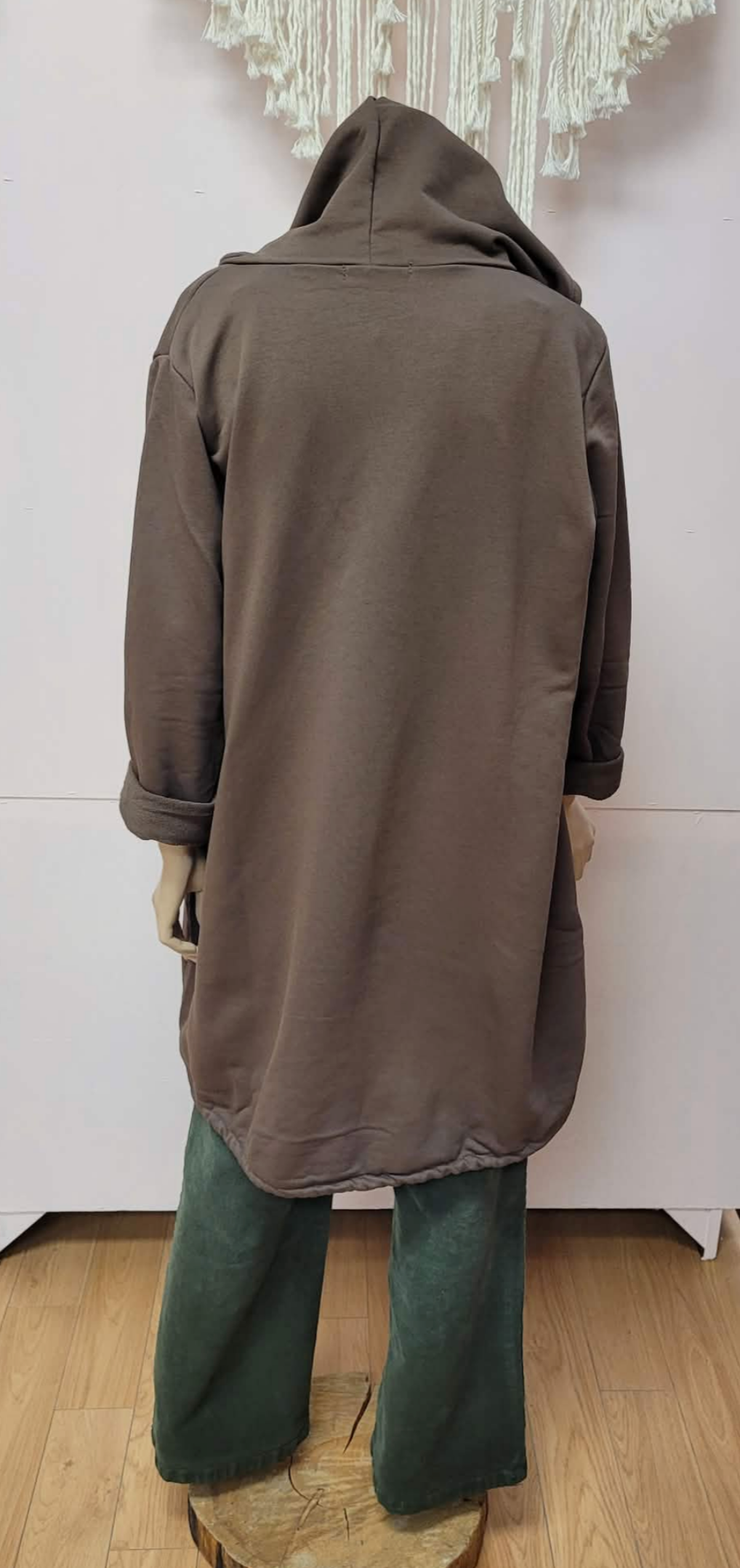 Zip Up Hooded Sweatshirt ~ Brown
