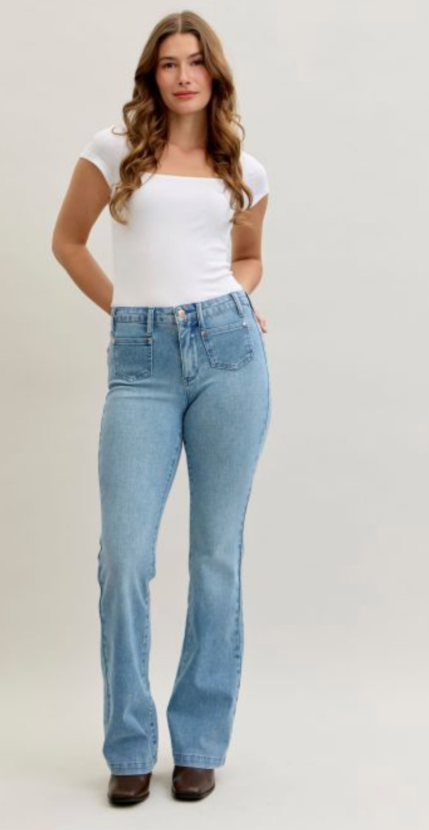 Penny Patch Pocket Bootcut { Reg & Curve }