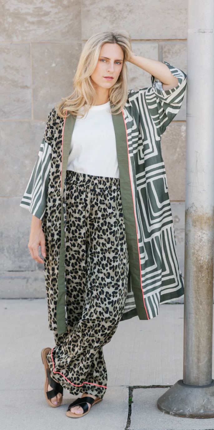 Afternoon Cardigan ~ Adventure Animal Mix