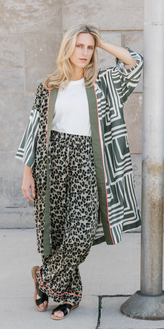 Afternoon Cardigan ~ Adventure Animal Mix