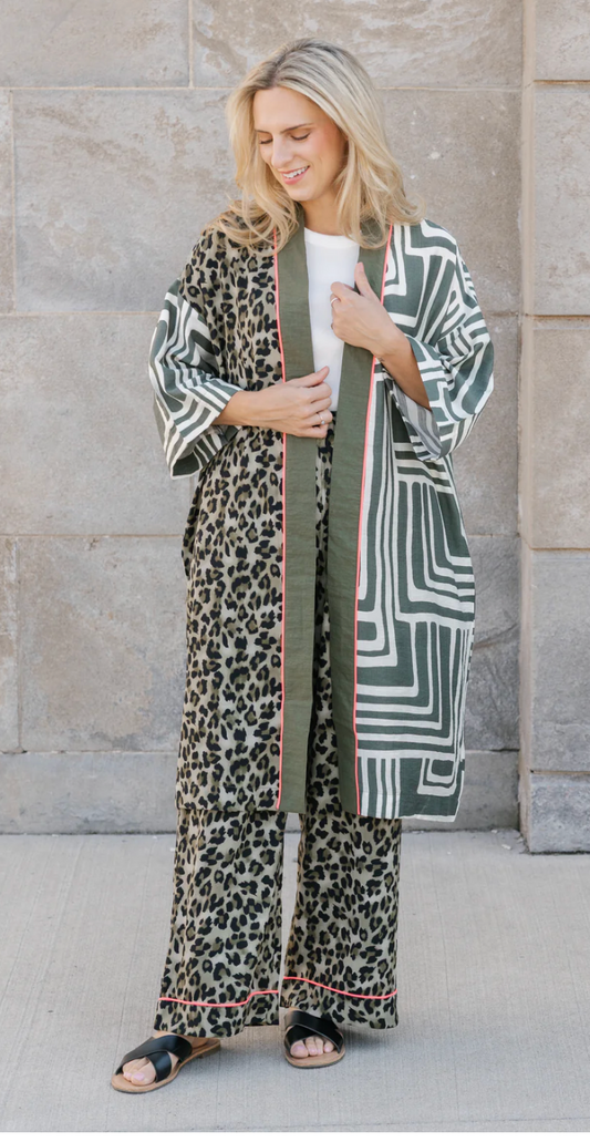 Afternoon Cardigan ~ Adventure Animal Mix