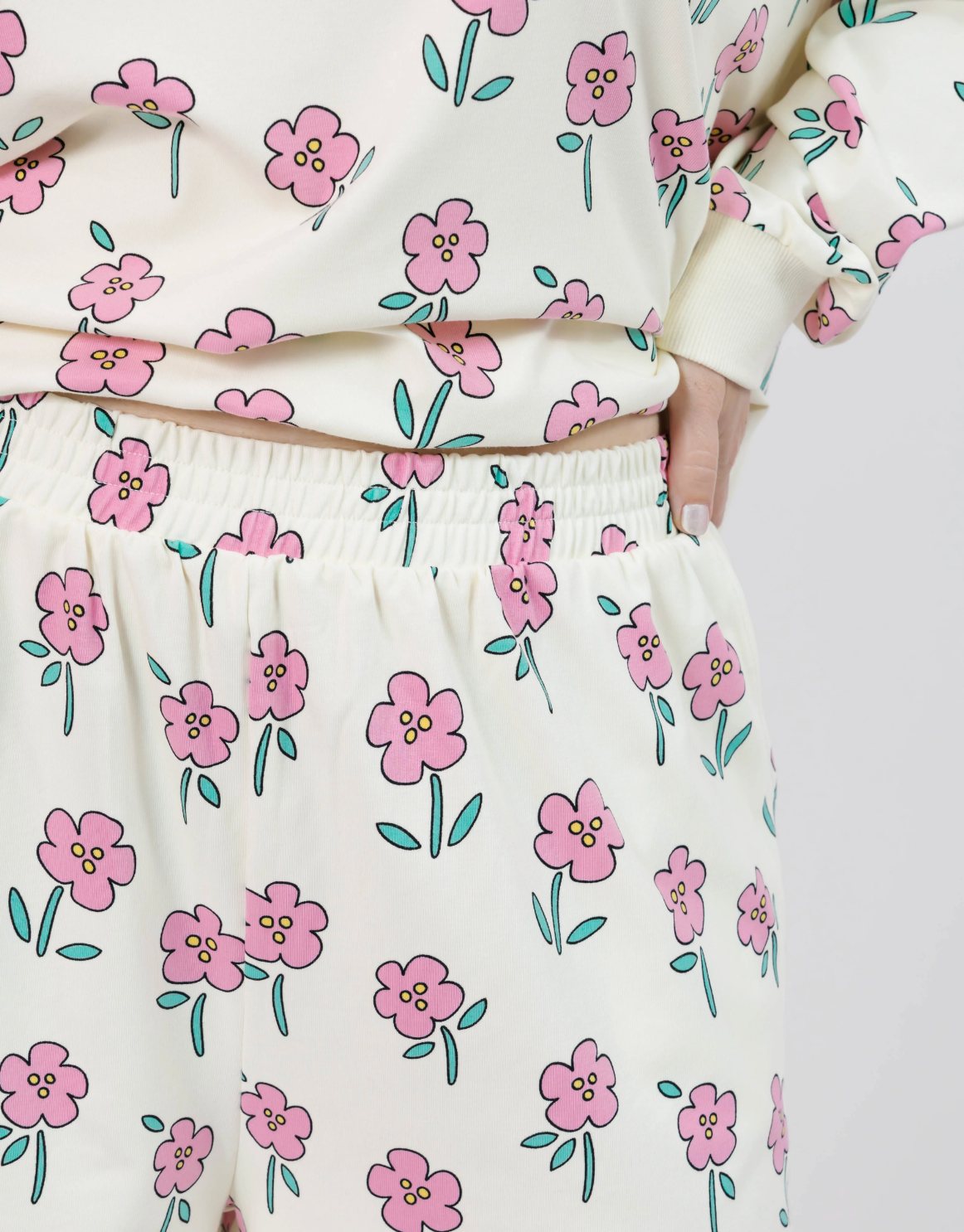 Fresh Floral Hangout Short ~ Pink Floral