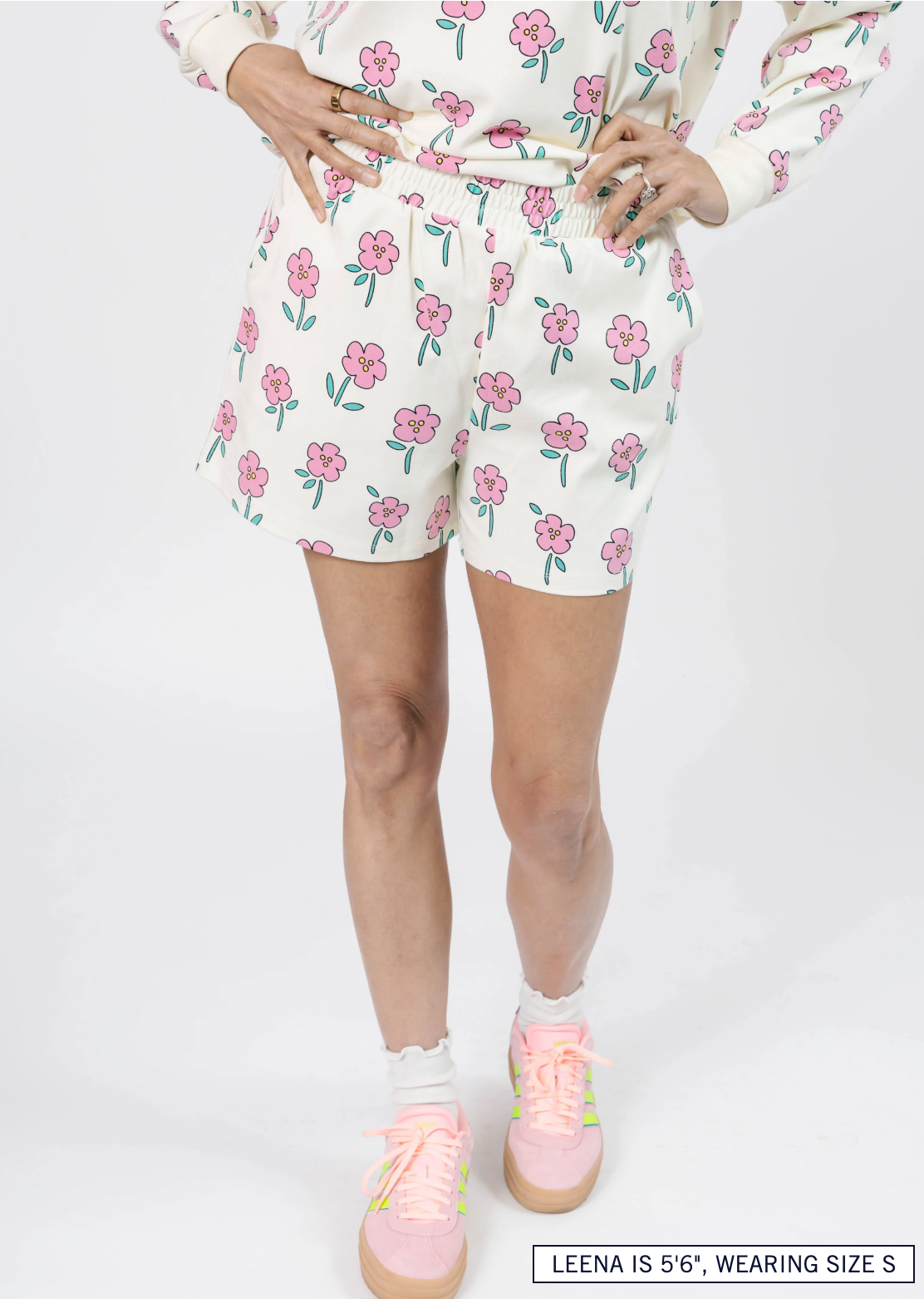Fresh Floral Hangout Short ~ Pink Floral