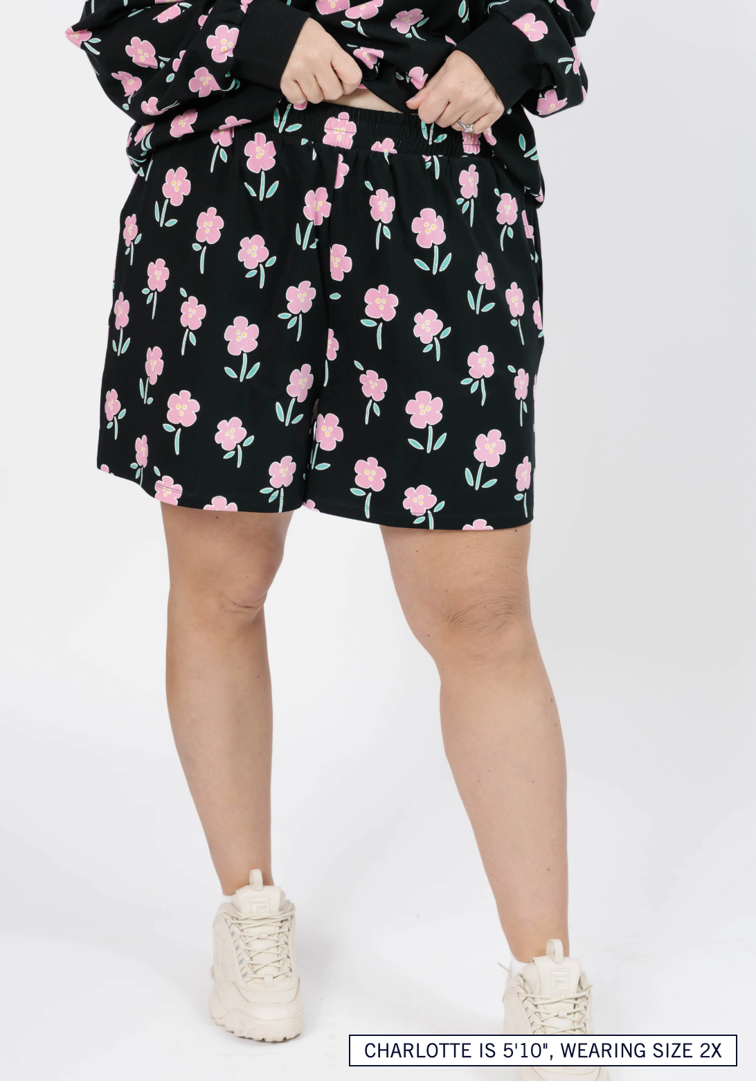 Fresh Floral Hangout Short ~ Black Floral