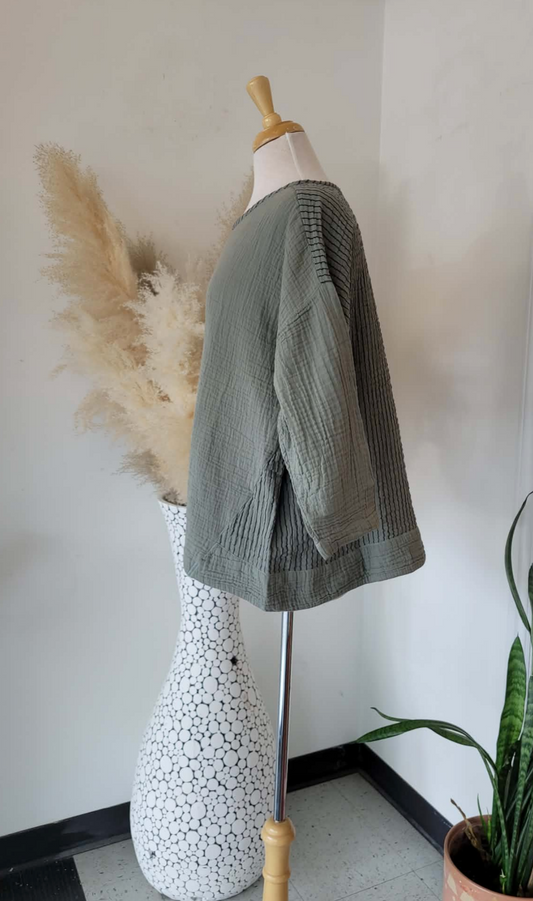 Lara Pullover ~ Sea Grass