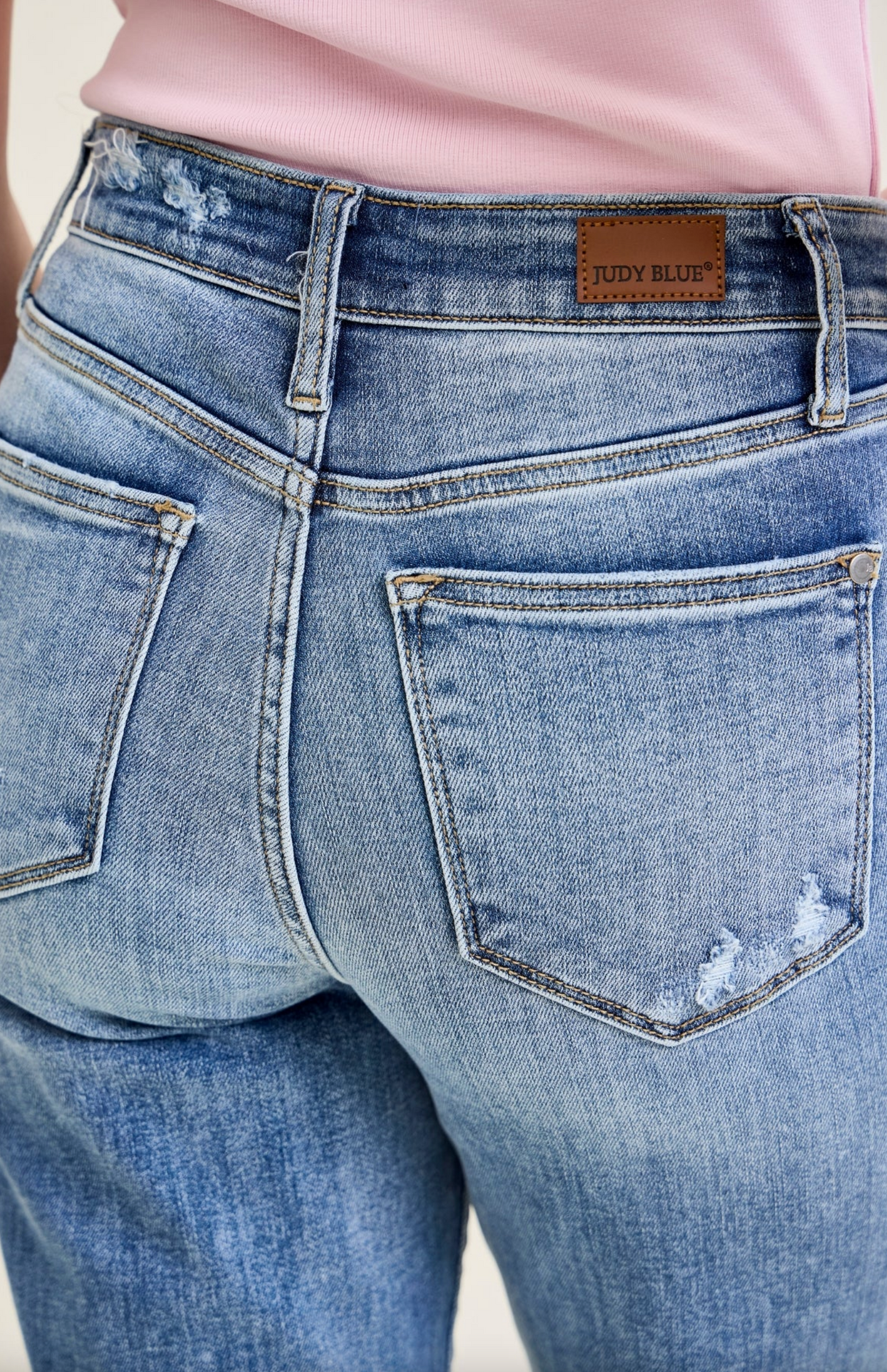Celeste Distressed Wide Leg Crop { Reg & Curve }