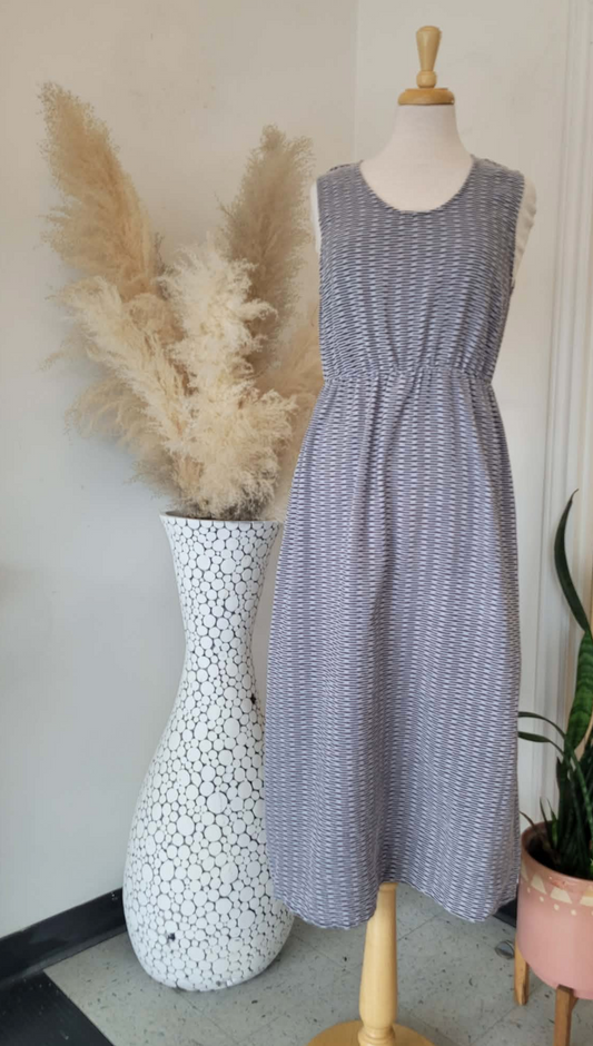 Chenille Midi Scoop Dress