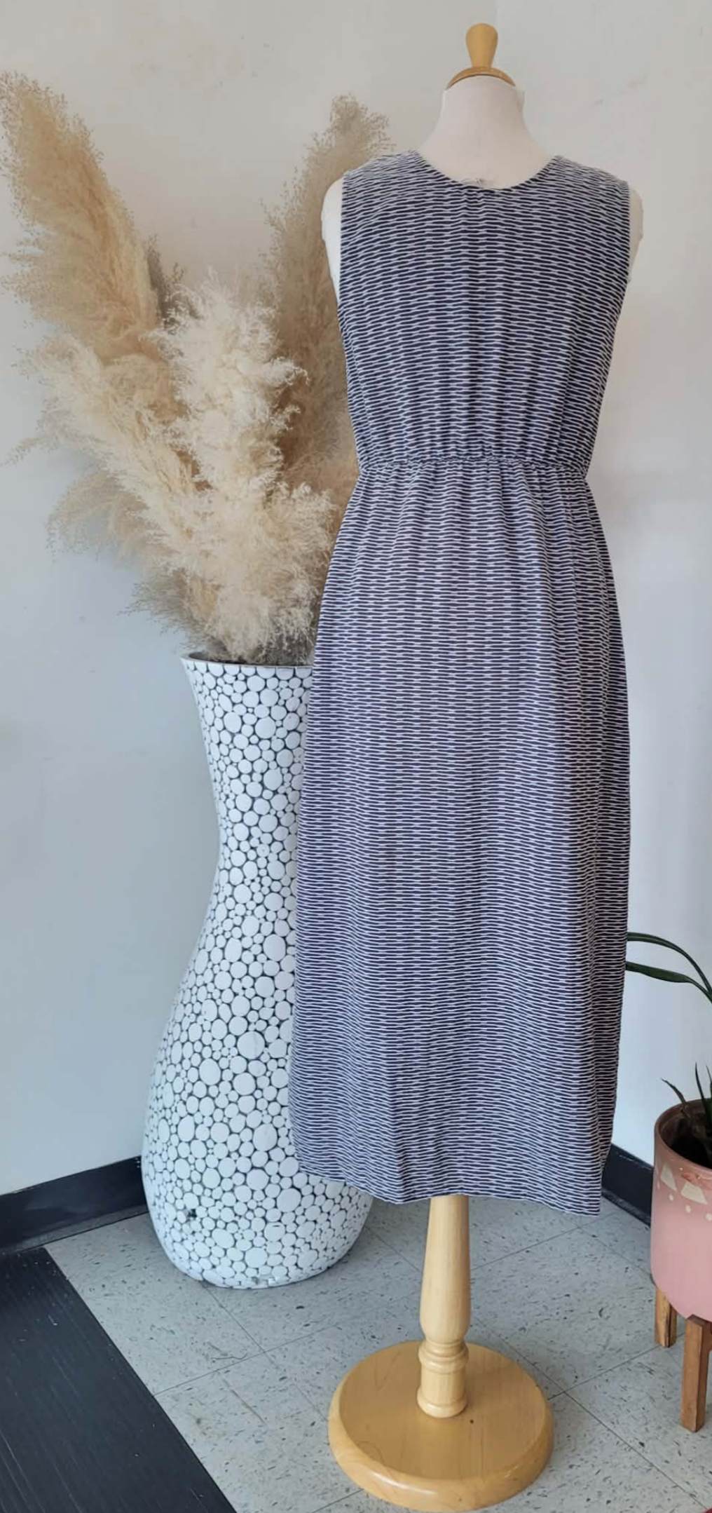 Chenille Midi Scoop Dress