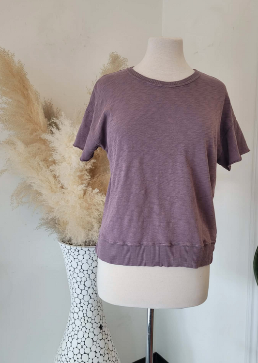 Drew Drop Tee - Plum Smoothie