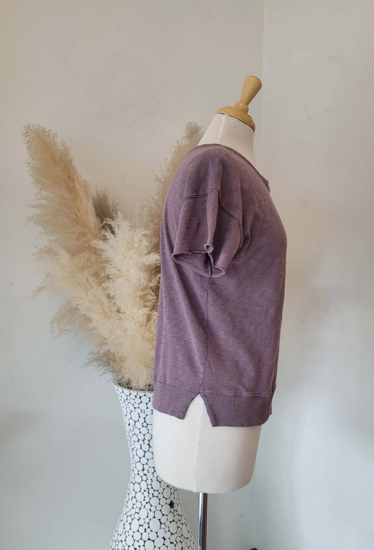 Drew Drop Tee - Plum Smoothie