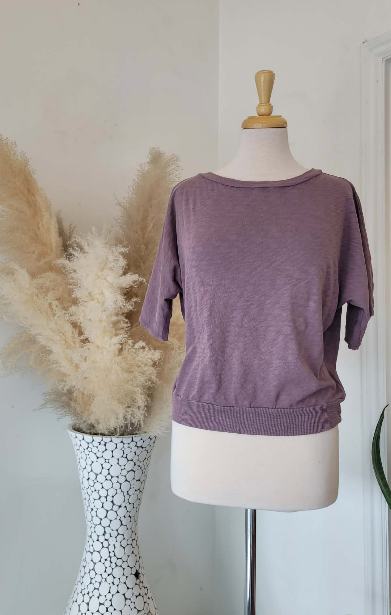 Sailor 3/4 Top - Plum Smoothie