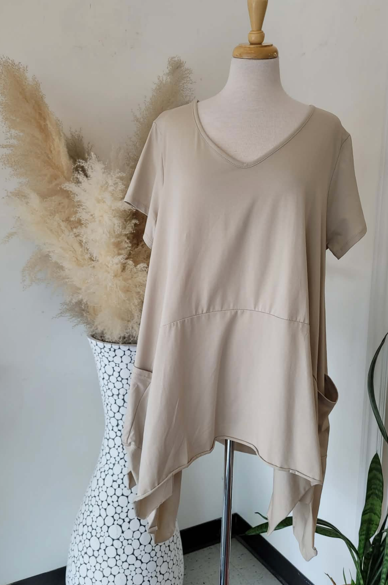 Flowy Seamed Tunic ~ 2 Colours