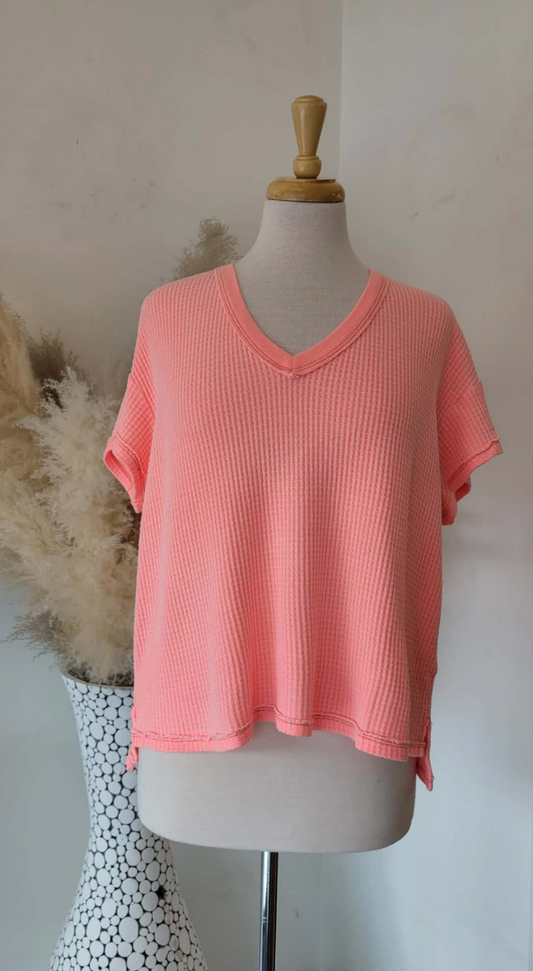 Bobbie Boyfriend Waffle T ~ 2 Colours